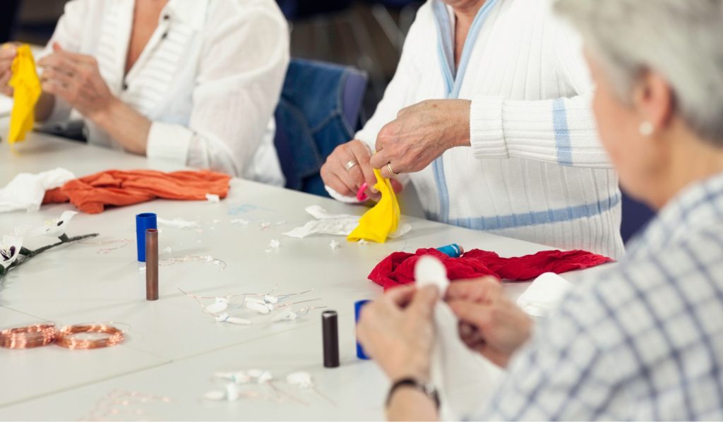"Crafts group at Old Gourock and Ashton Parish Church."